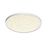 7661/32L MITRA LED SN 090 Светильник пластик/белый LED 32Вт 3000/4000K D400 IP40 OMEGA WHITE