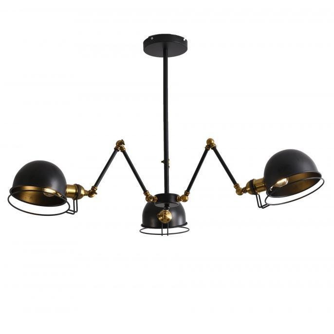 Подвесная люстра Lumina Deco Valmonti LDP D015-3 BK Подвесная люстра Lumina Deco Valmonti LDP D015-3 BK