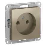 Розетка силовая Schneider Electric Atlas Design без заземления, шампань