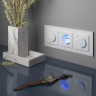 Диммер с подсветкой Werkel WL01-DM600-LED белый 4690389129711