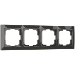 Рамка Werkel Snabb Basic на 4 поста серо-коричневый WL03-Frame-04 4690389099069