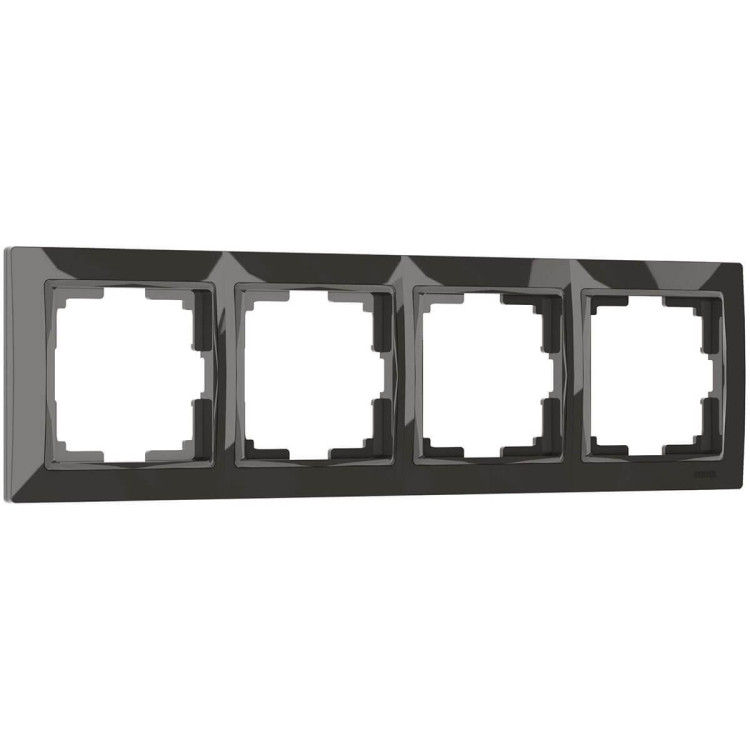 Рамка Werkel Snabb Basic на 4 поста серо-коричневый WL03-Frame-04 4690389099069