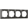 Рамка Werkel Snabb Basic на 4 поста серо-коричневый WL03-Frame-04 4690389099069