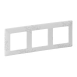Рамка Legrand Valena Life на 3 поста, эл грей 754123