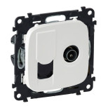 Розетка TV+RJ-45 Legrand Valena Allure белая 753055+754835