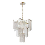 4630/7 HALL ODL20 565 серебристый/стекло/металл.цепочки Люстра E14 7*40W 220V GRAZA