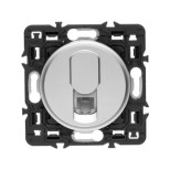Розетка телефонная Legrand Celiane RJ-11, 1 выход, титан 067340+068537+080251