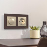 Рамка Werkel Favorit на 2 поста мокко WL01-Frame-02 4690389063756