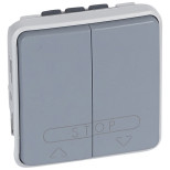 Выключатель для жалюзи Legrand Plexo IP55 серый 069538
