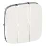 Лицевая панель Legrand Valena Allure для трехклавишных выключателей, белая 755035