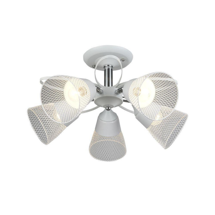 Потолочная люстра Seven Fires Berat WD3525/5C-WT-CR-WT Потолочная люстра Seven Fires Berat WD3525/5C-WT-CR-WT