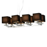 Подвесная люстра Lumina Deco Fianelo LDP 1248-8 BK Подвесная люстра Lumina Deco Fianelo LDP 1248-8 BK