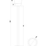 Фонарь уличный (столб) Outdoor O039FL-01B