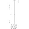 Подвесной светильник Maytoni MOD061PL-01BS