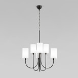 Подвесная люстра Eurosvet Abbey 60164/6 черный Smart