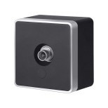 ТВ-розетка оконечная Gallant черный с серебром W5083034 W5083034