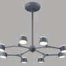 Подвесная люстра Crystal Lux MADRID SP8 GRAY