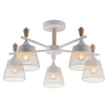 Потолочная люстра Seven Fires Olban SF3389/5C-WT-WD Потолочная люстра Seven Fires Olban SF3389/5C-WT-WD