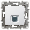 Розетка RJ-45 Legrand Etika одиночная, cat. 6, белая 672253
