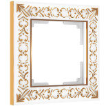 Рамка Werkel Antik на 1 пост белое золото WL07-Frame-01 4690389099175