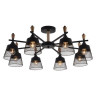 Потолочная люстра Seven Fires Olban SF3389/8C-BK-WD Потолочная люстра Seven Fires Olban SF3389/8C-BK-WD
