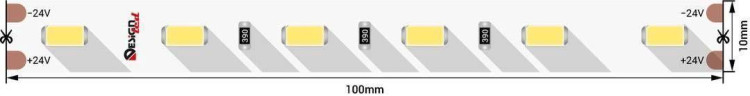 Светодиодная влагозащищенная лента DesignLed 14,4W/m 60LED/m 5730SMD холодный белый 5M 004498