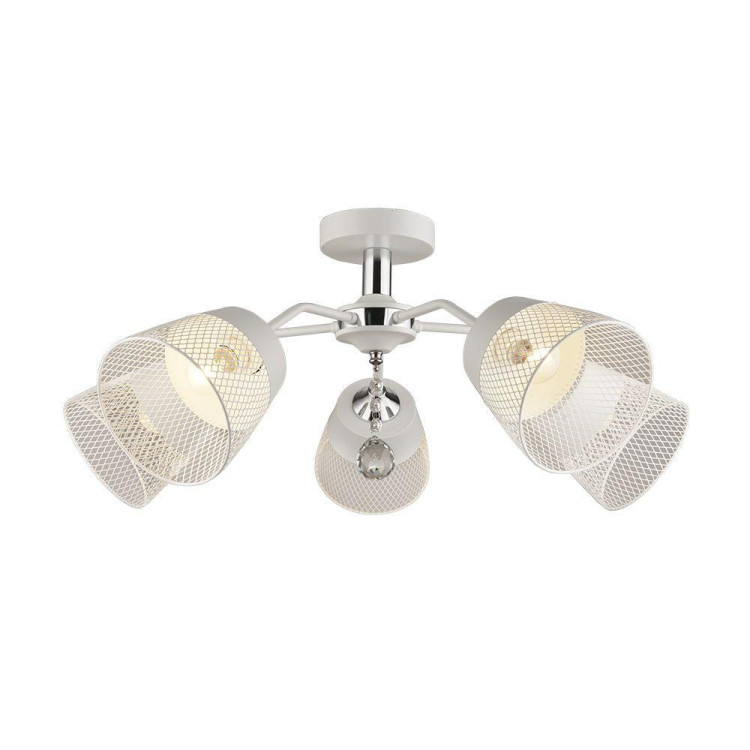 Потолочная люстра Seven Fires Donetella WD3518/5C-WT-CR-WT Потолочная люстра Seven Fires Donetella WD3518/5C-WT-CR-WT