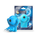 DIY0033 Gauss Светильник розеточный с фиксированной проекцией и датчиком освещённости, 0,5W, синий 1/100