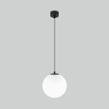 Светильник садово-парковый со стеклянным плафоном Sfera H 35158/U черный