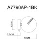 Бра Arte Lamp Vincent A7790AP-1BK