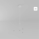 A660033 КОМПЛЕКТ ПОДВЕСНОГО МОНТАЖА FADO для светильников 20Вт, 36Вт, 50Вт, 100Вт