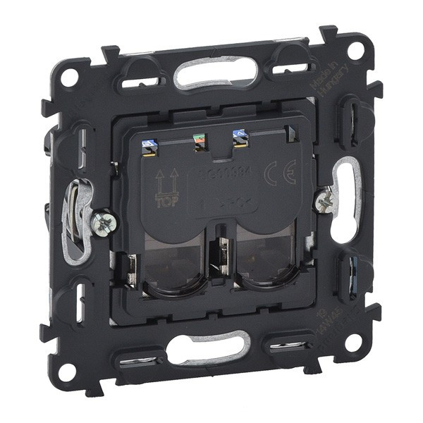 Розетка двойная RJ-45 Legrand Valena In'Matic кат. 5e UTP 753041