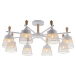 Потолочная люстра Seven Fires Olban SF3389/8C-WT-WD Потолочная люстра Seven Fires Olban SF3389/8C-WT-WD