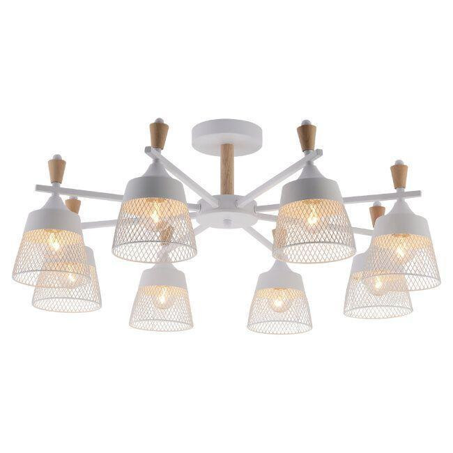 Потолочная люстра Seven Fires Olban SF3389/8C-WT-WD Потолочная люстра Seven Fires Olban SF3389/8C-WT-WD