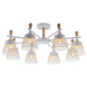 Потолочная люстра Seven Fires Olban SF3389/8C-WT-WD Потолочная люстра Seven Fires Olban SF3389/8C-WT-WD