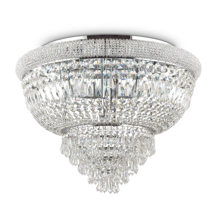 Потолочная люстра Ideal Lux Dubai PL24 Cromo 243566 Потолочная люстра Ideal Lux Dubai PL24 Cromo 243566