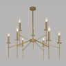 Умная потолочная люстра 60142/9 латунь