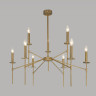 Умная потолочная люстра 60142/9 латунь