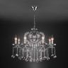 Подвесная люстра с хрусталем 10107/8 хром