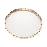 7648/DL PALE SN 142 Светильник пластик/белый/золотой LED 48Вт 4000К D385 IP43 ATABI GOLD