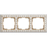 Рамка Werkel Antik на 3 поста белое золото WL07-Frame-01 4690389099199