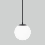 Светильник садово-парковый со стеклянным плафоном Sfera H 35158/H черный