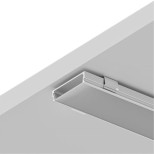 A150605S НАКЛАДНОЙ ПРОФИЛЬ 2М ДЛЯ СВЕТОДИОДНОЙ ЛЕНТЫ в комплекте: рассеиватель, 2 заглушки, 4 крепежа, 4 винта