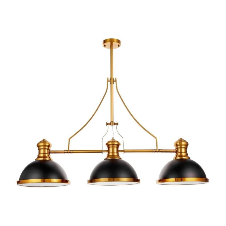 Подвесная люстра Lumina Deco Ettore LDP 710-3 BK+MD Подвесная люстра Lumina Deco Ettore LDP 710-3 BK+MD