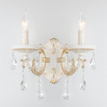 Бра Eurosvet 3585/2 белый/прозрачный хрусталь Strotskis