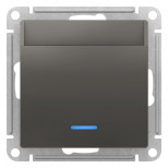 Выключатель для гостиниц Schneider Electric Atlas Design с подсветкой, сталь