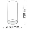 Потолочный светильник Maytoni Technical C010CL-01RG