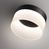 359446 OVER NT24 336 черный Светильник накладной светодиодный IP20 LED 18W 220-240V 4000K 1170Лм AURA