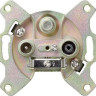 Розетка TV-FM-SAT Gira System 55 оконечная алюминий 093700