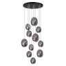 5038/11 MODERN ODL24 427 черный/дымчатый/металл/стекло Люстра каскадная G9 11*40W MUSSELS